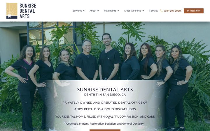 Screenshot of dentistinhillcrest.com