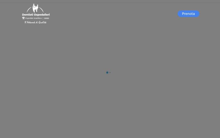 Screenshot von dentistiospedalieri.it