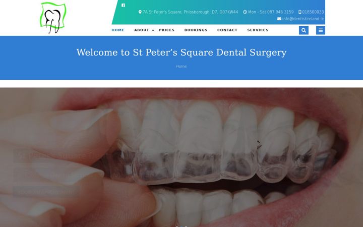Screenshot von dentistireland.ie