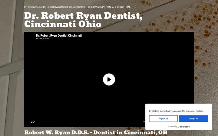 Screenshot of dentistrobertryan.com