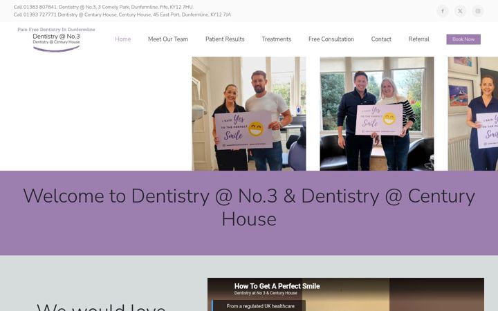 Screenshot of dentistry-no3.co.uk