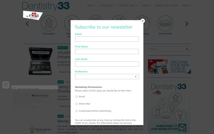 Screenshot of dentistry33.com
