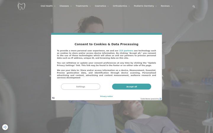 Screenshot of dentistryforpatients.com
