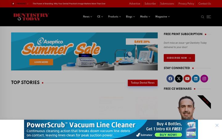 Screenshot of dentistrytoday.com