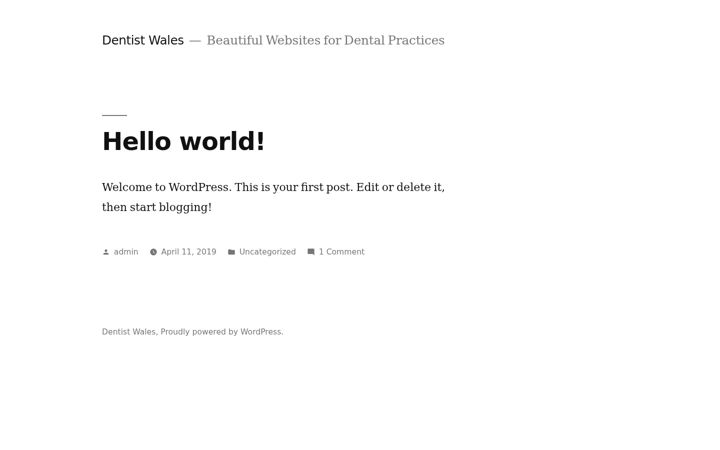 Screenshot of dentistwales.com