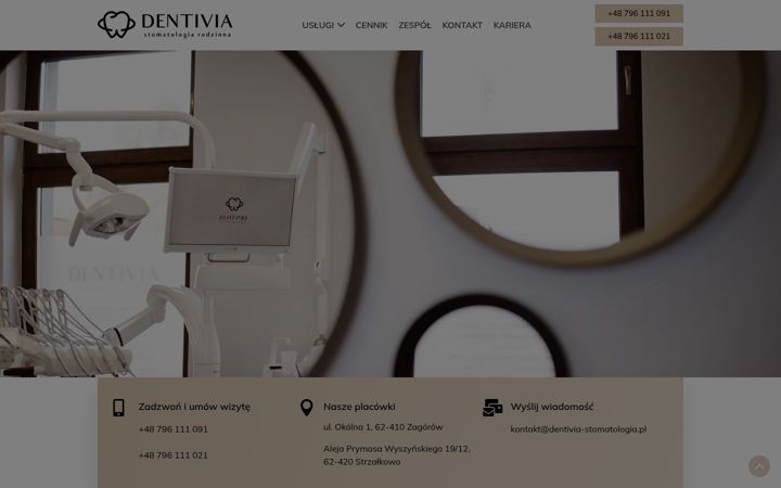 Ekraanipilt saidist dentivia-stomatologia.pl
