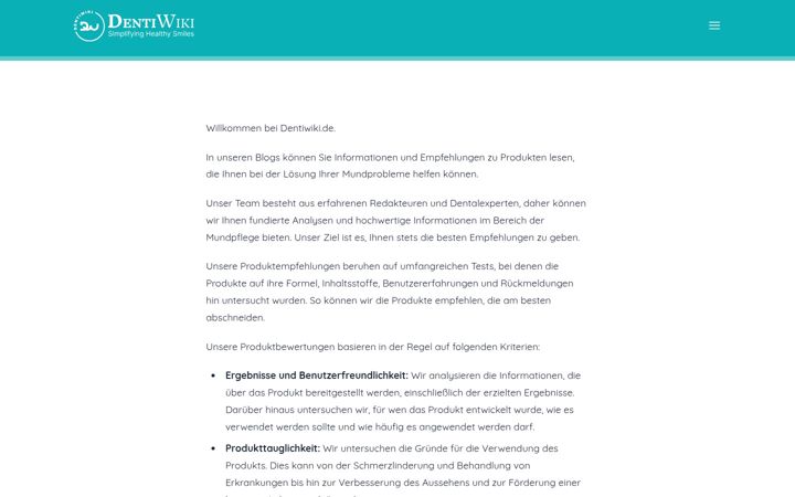 Screenshot of dentiwiki.de