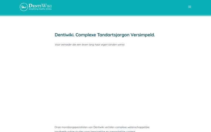 Screenshot ta' dentiwiki.nl