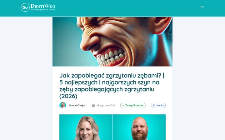 Ekraanipilt saidist dentiwiki.pl