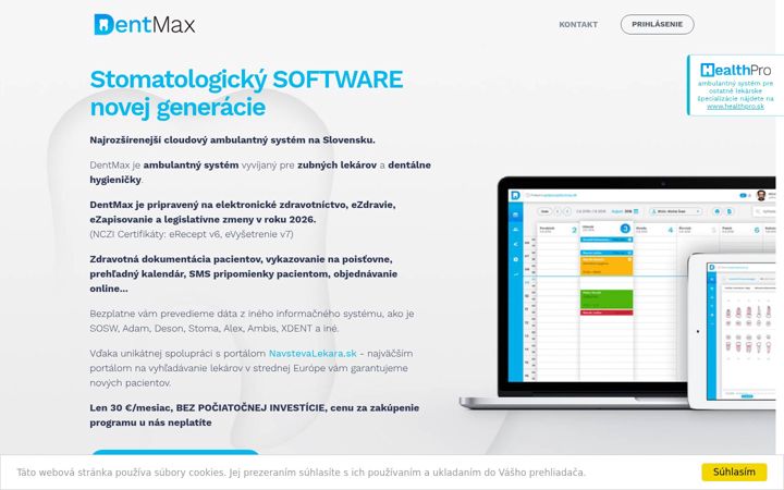 Screenshot of dentmax.sk