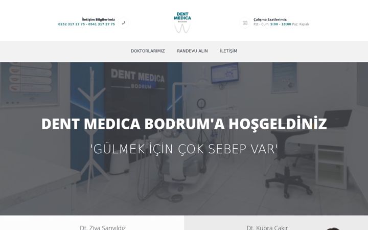 Screenshot of dentmedicabodrum.com