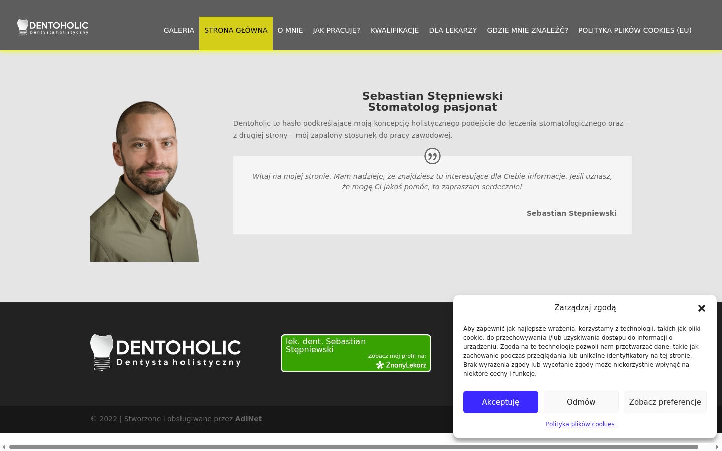 Screenshot tal-banner tal-kunsens muri qabel kwalunkwe interazzjoni
