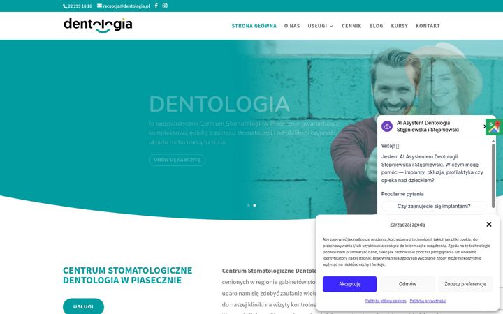 Ekraanipilt saidist dentologia.pl