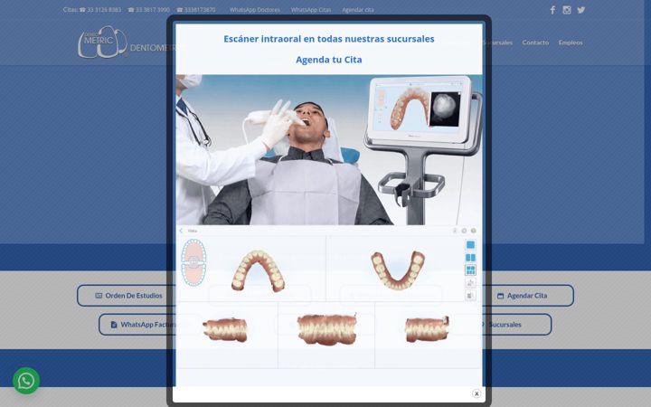 Screenshot of dentometric.com