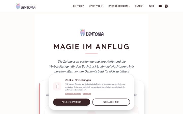 Screenshot of dentonia.de