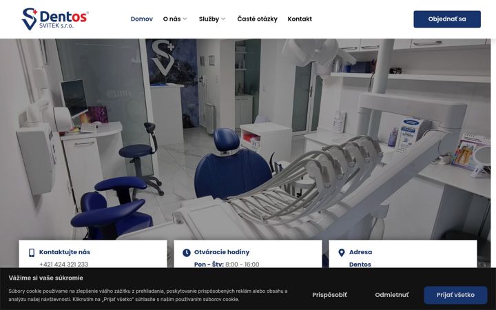 Screenshot of dentos.sk