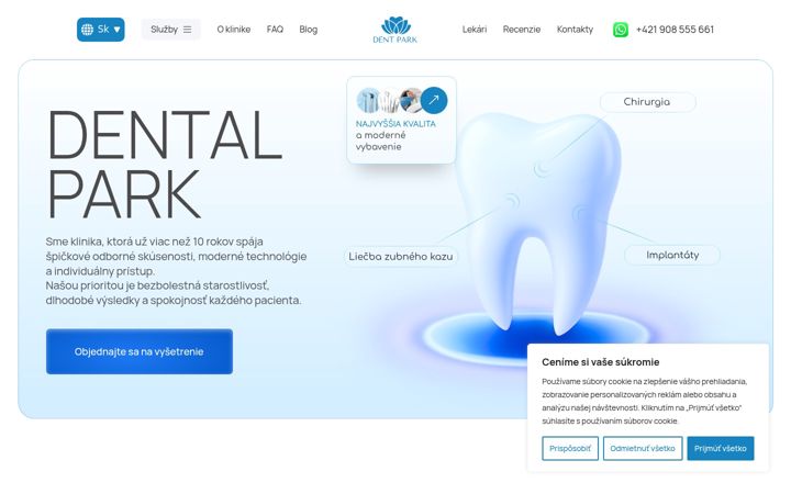 Screenshot of dentpark.sk