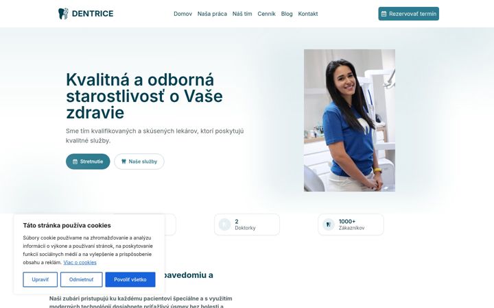 Screenshot of dentrice.sk