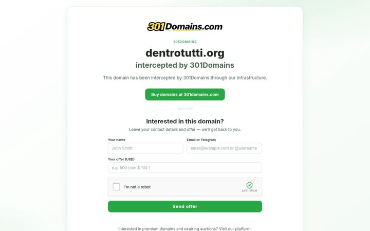 Screenshot of dentrotutti.org