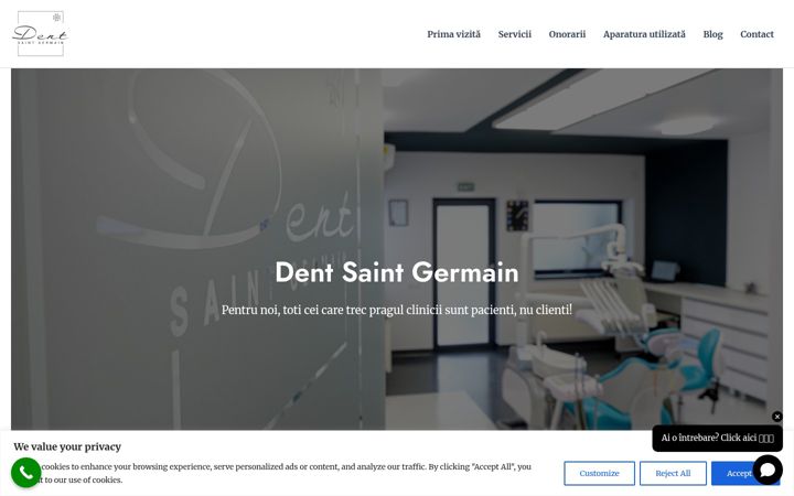 Screenshot ta' dentsaintgermain.ro