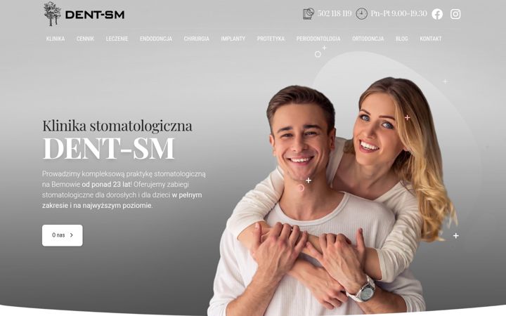 Ekraanipilt saidist dentsm.pl