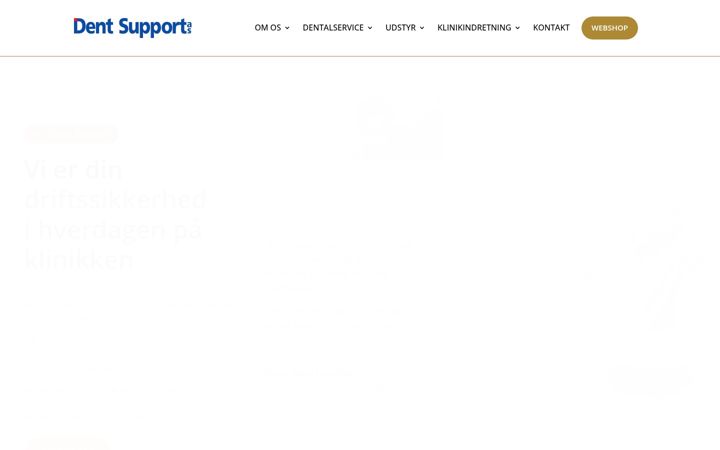 Screenshot von dentsupport.dk