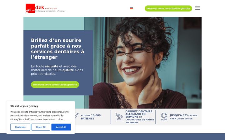 Screenshot of dentsvoyage.ch