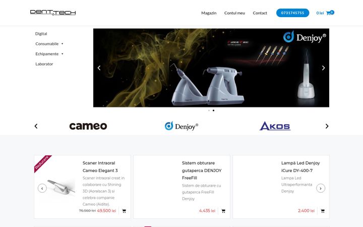 Screenshot ta' denttech.ro