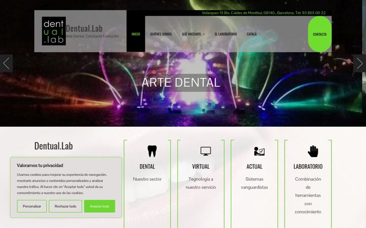 Screenshot of dentuallab.com