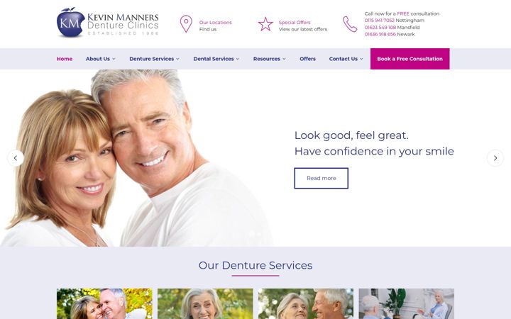 Screenshot of denturesuk.com