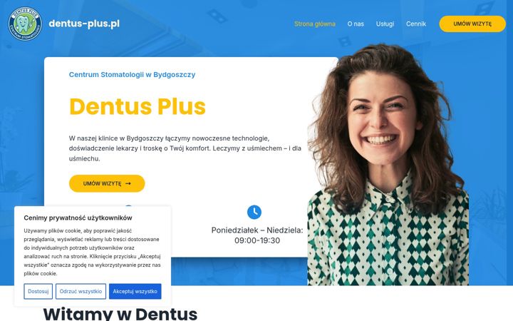 Screenshot του dentus-plus.pl
