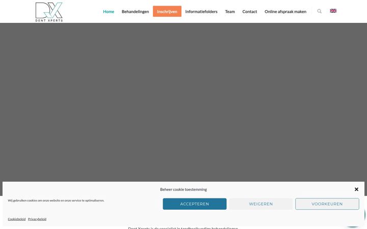 Screenshot ta' dentxperts.nl