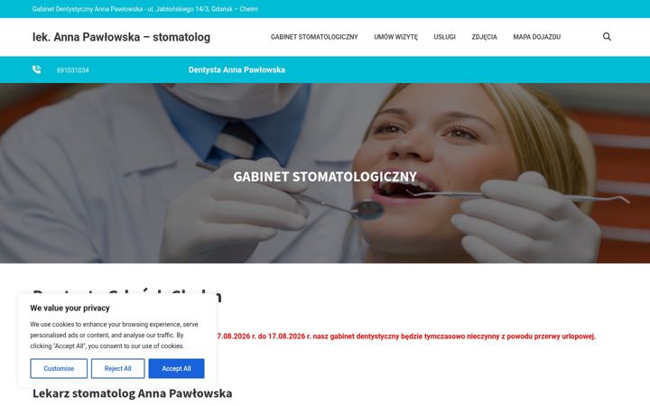Skærmbillede af dentysta-gdansk.net