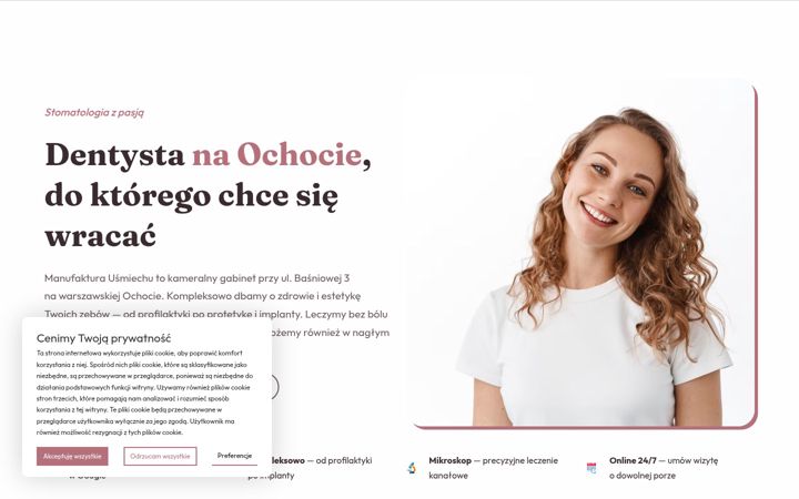 Screenshot του dentysta-ochota.pl