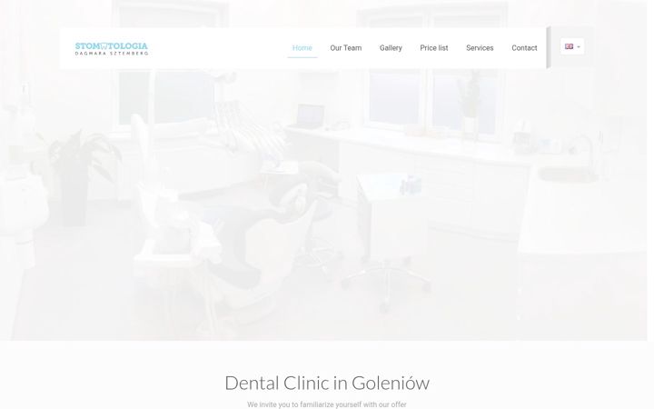 Screenshot του dentystagoleniow.pl