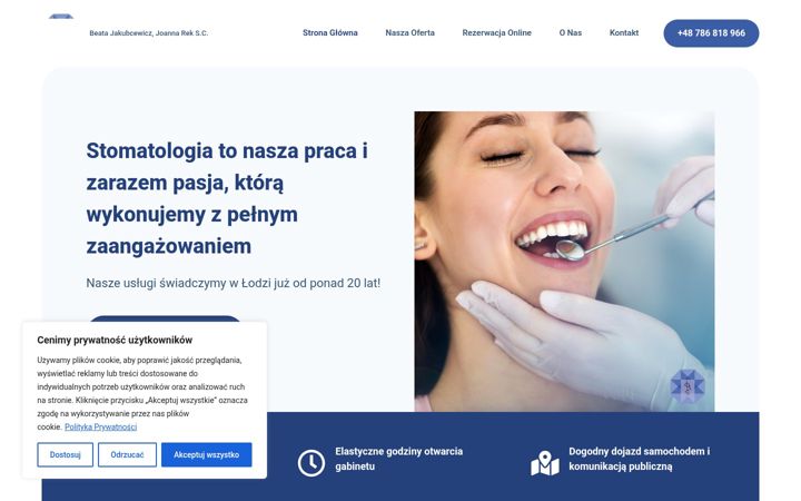 Screenshot του dentystalodz.com.pl