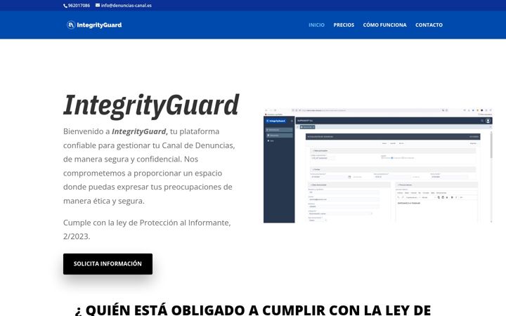 Snímek obrazovky denuncias-canal.es