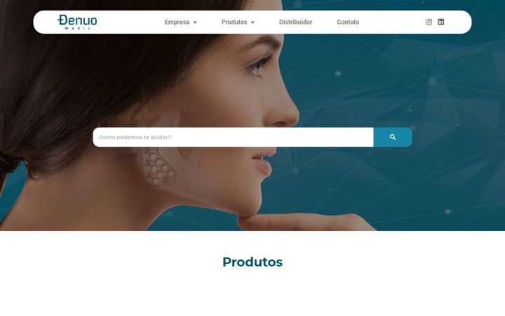 Kuvakaappaus sivustosta denuodental.com.br