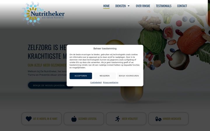 Screenshot of denutritheker.nl