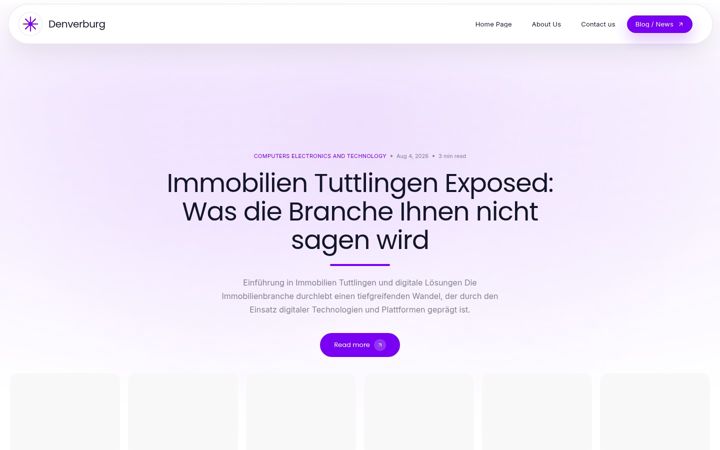 Screenshot of denverburg.de
