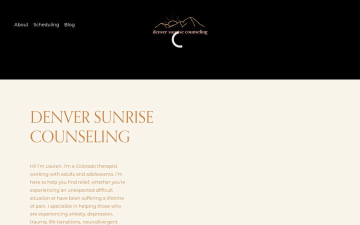 Screenshot of denversunrisecounseling.com