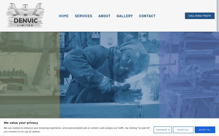 Screenshot of denvic.co.uk