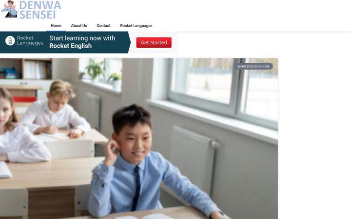 Screenshot of denwasensei.com