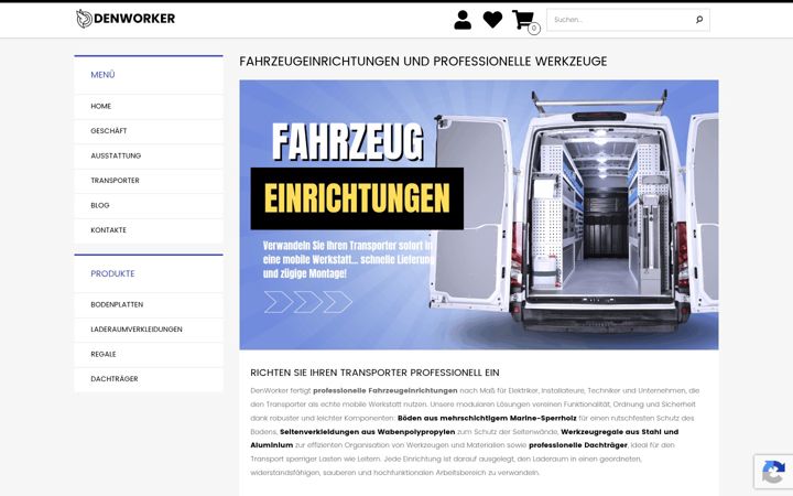 Screenshot of denworker.de