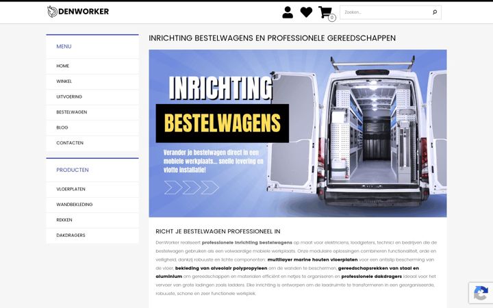 Screenshot of denworker.nl