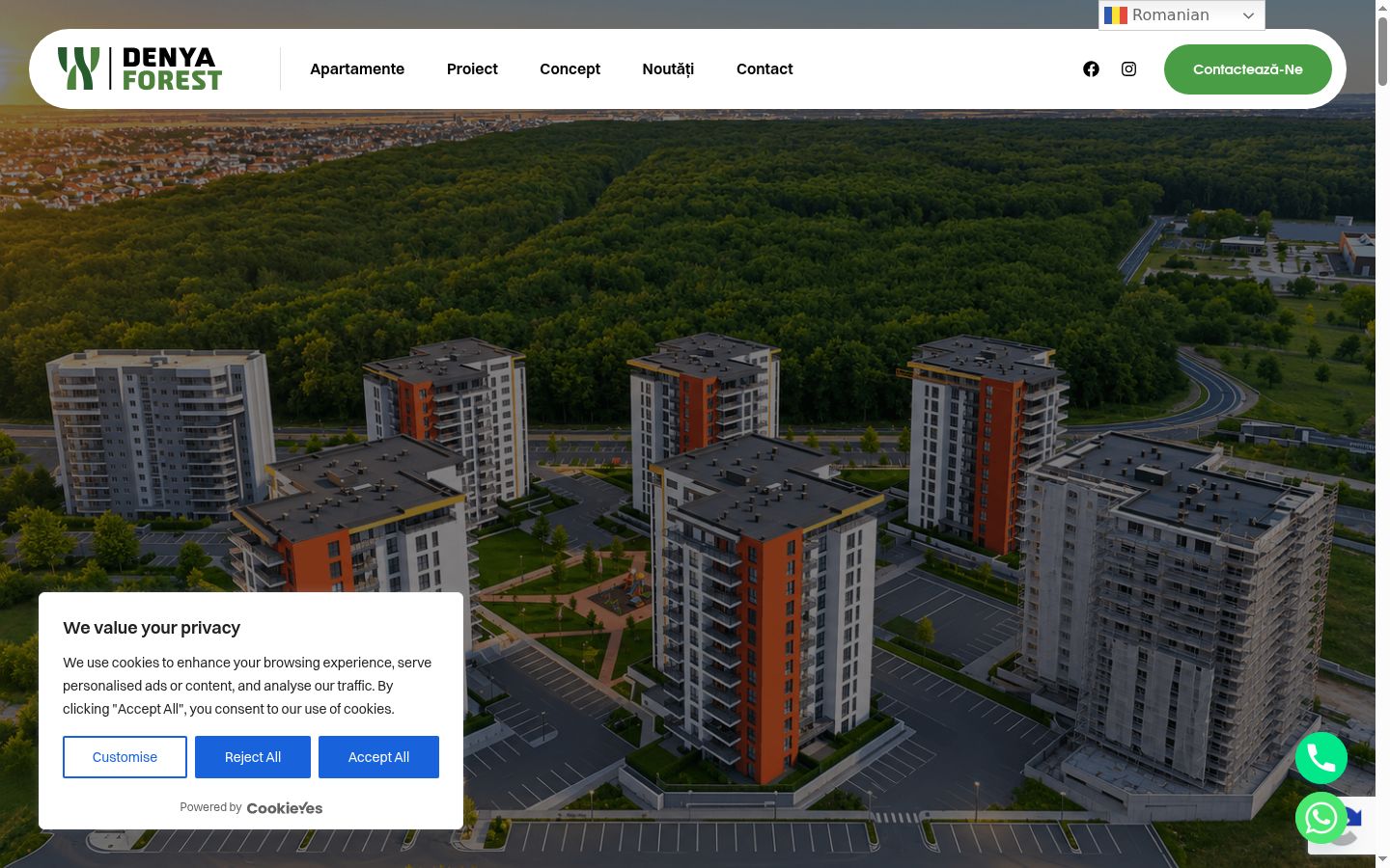 Sutikimo reklamjuostės, rodytos prieš bet kokią sąveiką, ekrano kopija