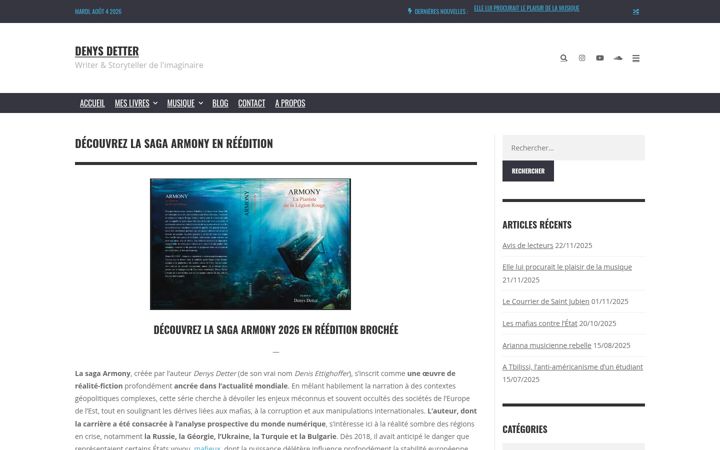 Screenshot of denysdetter.com