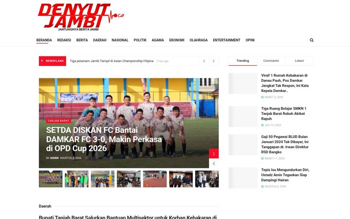 Screenshot of denyutjambi.com