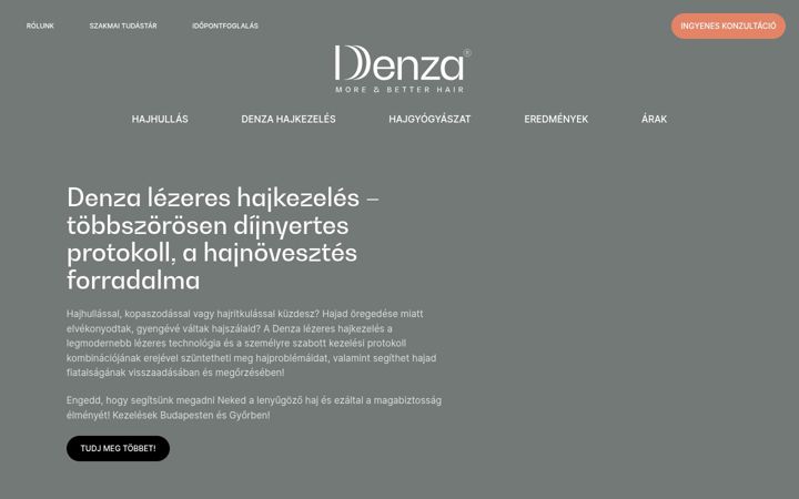 Screenshot von denzahair.hu