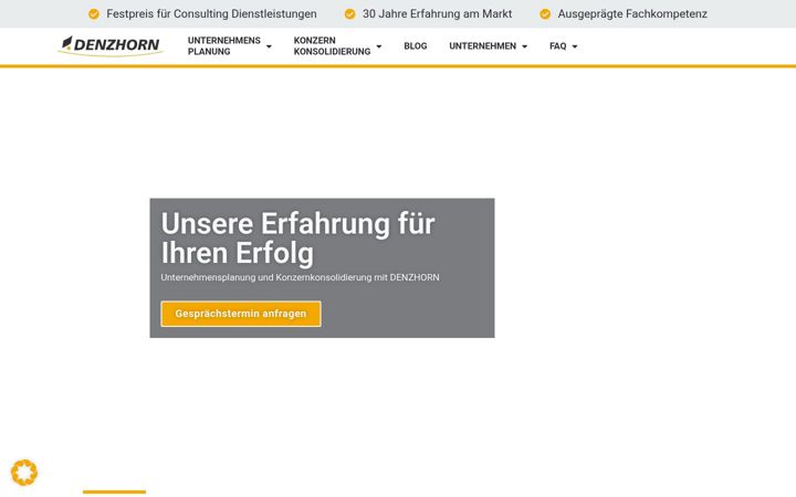 Screenshot of denzhorn.de